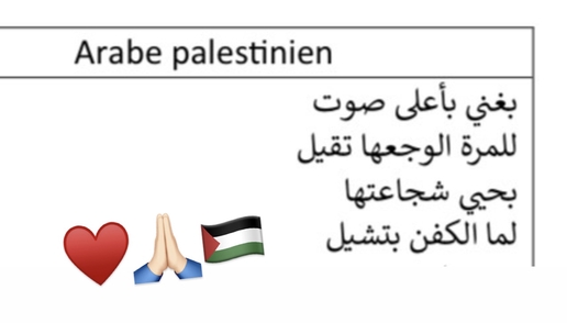 La traduction est terminée 🙏🏻🇵🇸