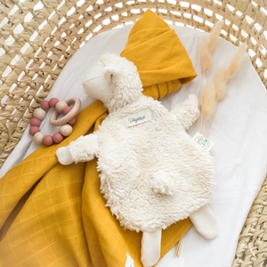 Doudou mouton en coton biologique