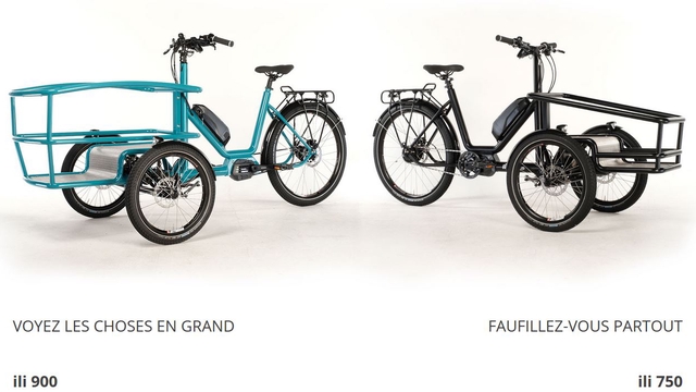 Image de couverture de la collecte ili cycles,  vélos cargos triporteurs pendulaires
