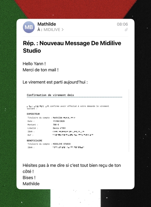 Facture du studio 🎛 🇵🇸 : REGLEE ✅