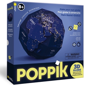 Globe à construire + 46 stickers - LA TERRE LA NUIT (8-14 ans)