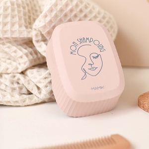 Boite de transport pour shampoing rose poudré - MON SHAMPOING