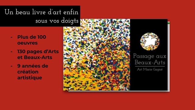 Cover image of the project Livre Passage aux Beaux-Arts par Art Marie Gagné