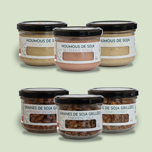 La gamme complète - Houmous et graines grillées