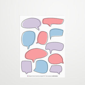 Les stickers bulles - rose