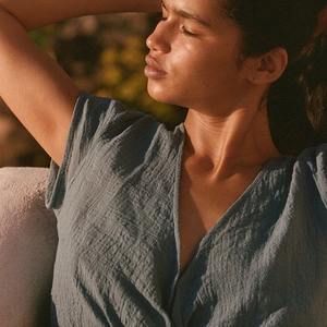 Top Meredith - Bleu
