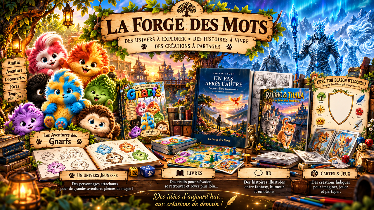 La Forge des Mots — Livres, BD & univers à faire vivre