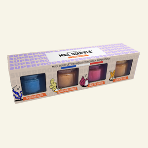 COFFRET SUPERFOODS - ASSORTIMENT DE MIEL SOUFFLÉ® 4x35g