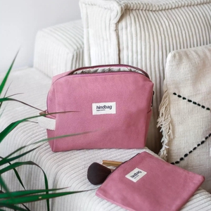 Trousse de toilette Léon rose blush