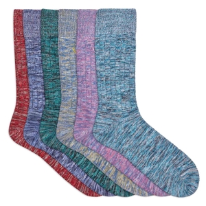 6 paires de chaussettes chinées coton bio