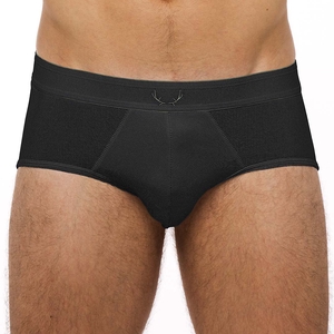 Slip noir coton recyclé