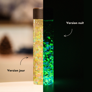 Bouteilles sensorielles phosphorescentes