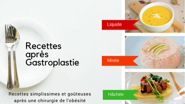 Cover image of the project Livre de recettes après chirurgie de l'obésité