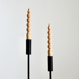 Duo de bougies Spirales Beiges