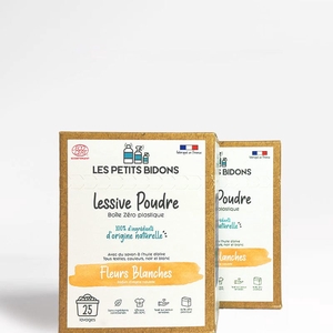 Lot de 2 Lessives Poudre Fleurs Blanches