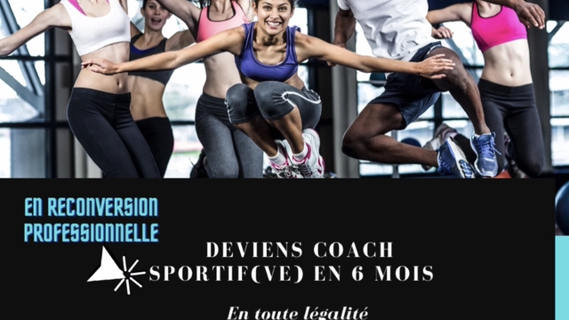 Image de couverture de la collecte en reconversion ! DEVENIR COACH SPORTIF en 4 ou 6 mois