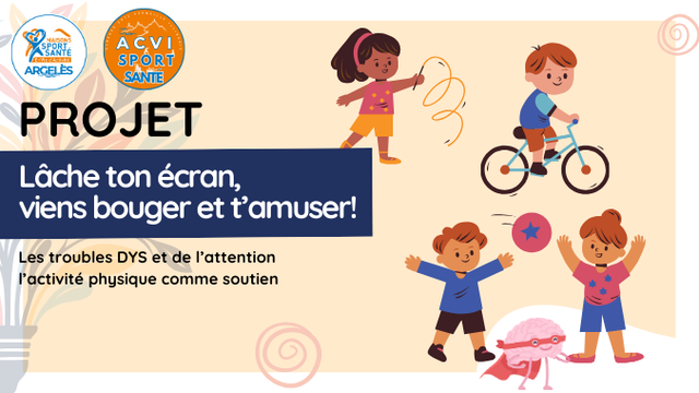 Imagen de portada del proyecto Lâche ton écran, viens bouger et t'amuser!!