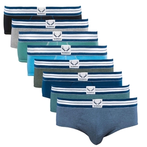 Pack de 8 slips classiques en coton bio