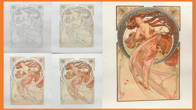 Image de couverture de la collecte Edition d'une lithographie de Alphonse Mucha