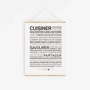 Affiche "Cuisiner"