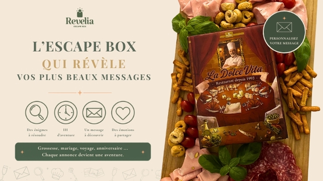 L'escape box qui révèle vos plus beaux messages