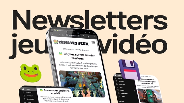 Cover image of the project Téma Les Jeux : newsletters jeux vidéo