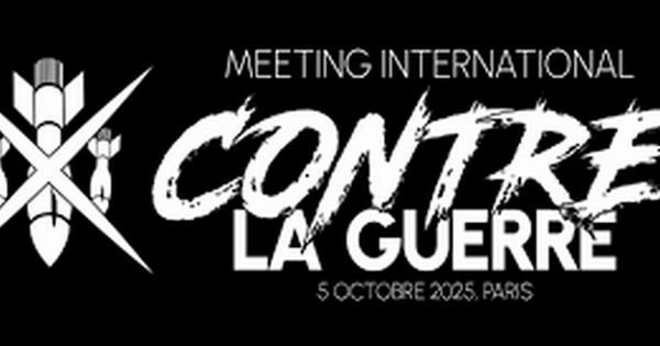 Meeting international Contre la Guerre le 5 octobre à Paris