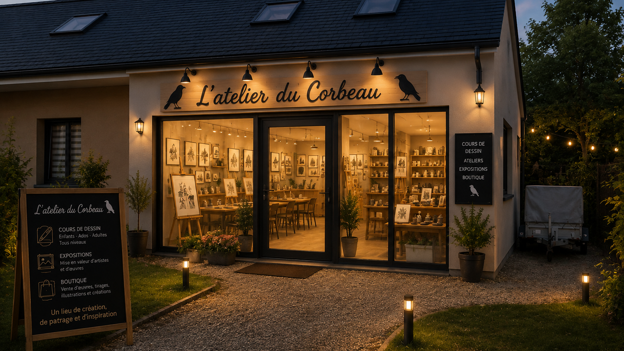 L'Atelier du Corbeau : donnons vie à un lieu dédié à l'art