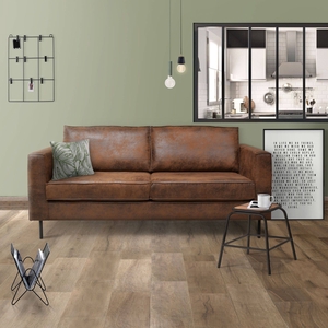 Canapé microfibre aspect cuir Pittsburgh