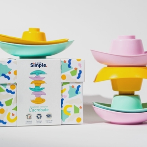 L'acrobate - Coupelles à empiler multicouleurs