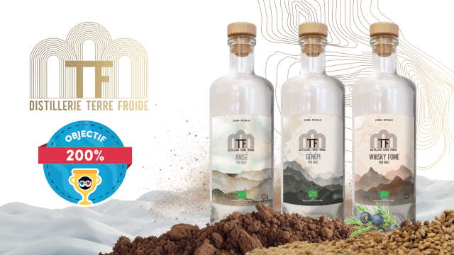 Immagine di copertina del progetto La Distillerie Terre Froide, des spiritueux 100% bio.