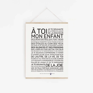 Affiche "A toi, mon enfant"