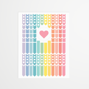 Les stickers pastel todo listes et drapeaux