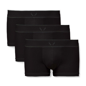 Pack de 3 boxers coton recyclé - Noir