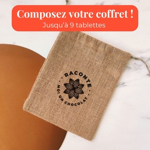 Emballage cadeau en toile de jute - Taille L - jusqu'à 9 tablettes