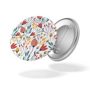 Badge - Motif fleuri - 119