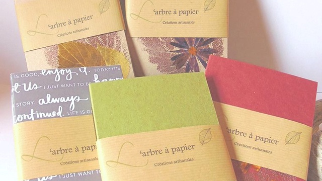 Cover image of the project L'arbre à papier, papeterie artisanale