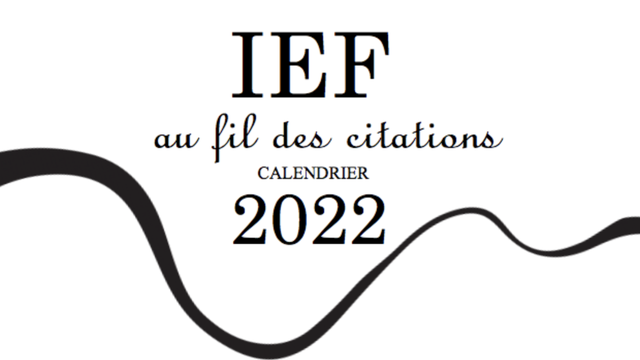 Cover image of the project Calendrier IEF 2022 au fil des citations