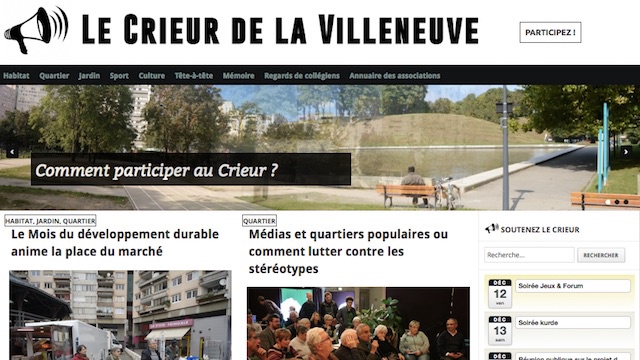 Cover image of the project Le Crieur de la Villeneuve