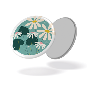 Magnet - Au jardin - Pâquerettes fond bleu - 100
