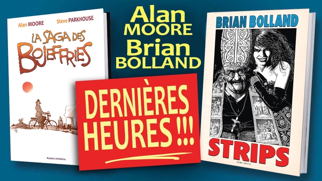 Image de couverture de la collecte Alan Moore et Brian Bolland Comics
