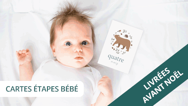 Cover image of the project Cartes étapes bébé, affiches & box naissance