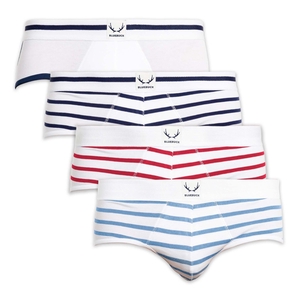 Pack de 4 slips marins blancs
