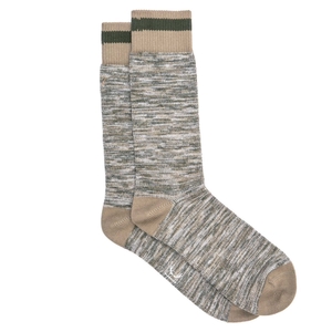 Chaussettes khaki coton bio