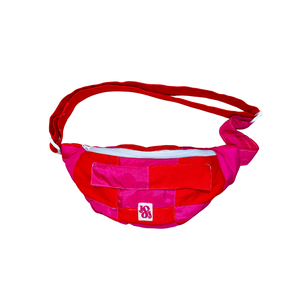 Bananass à carreaux rose et rouge
