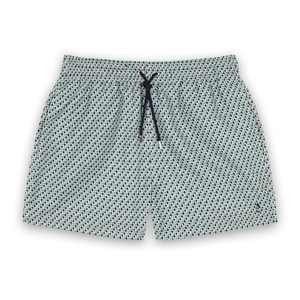 Short de bain - Mosaiques vert
