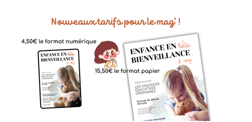 Nouveaux tarifs pour le mag' !