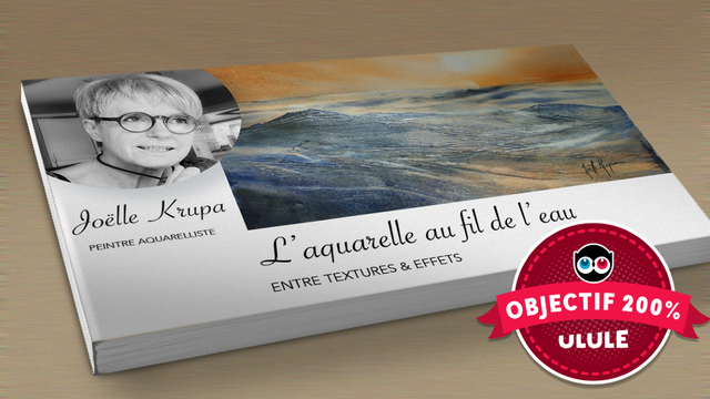 Cover image of the project Aquarelle au fil de l'eau entre textures et effets