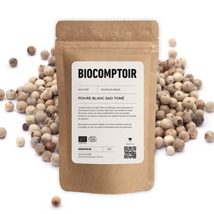 Poivre blanc grain Sao Tomé bio