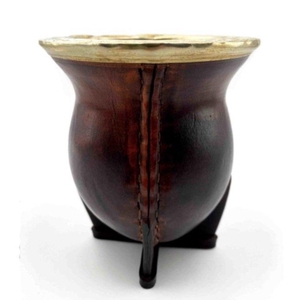 Calebasse à maté Camionero gravée - Alpaca et Bronze